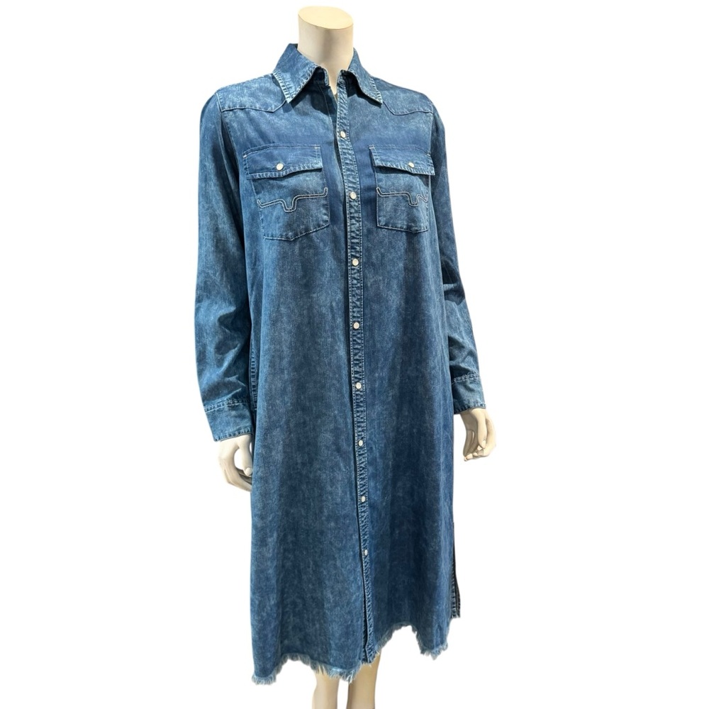 Kimes Ranch Sundowner Chambray Shirt Dress - Picture 2 of 16